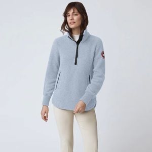 Canada Goose Severn ½ Zip Sweater Kind Fleece, NWT, XS, blue